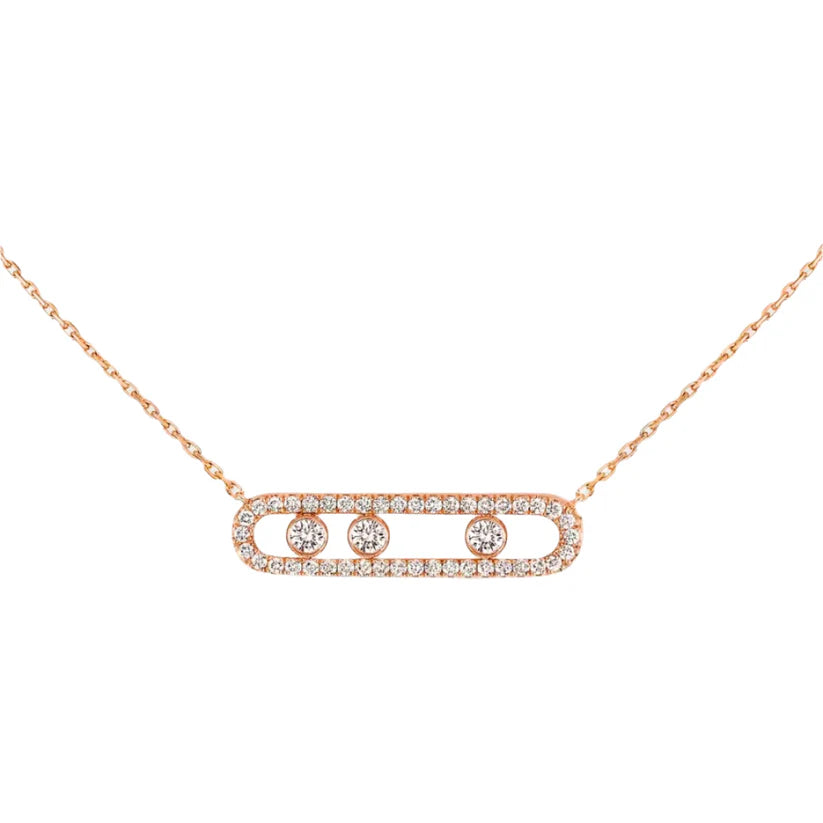 Clip Necklace - Rose gold
