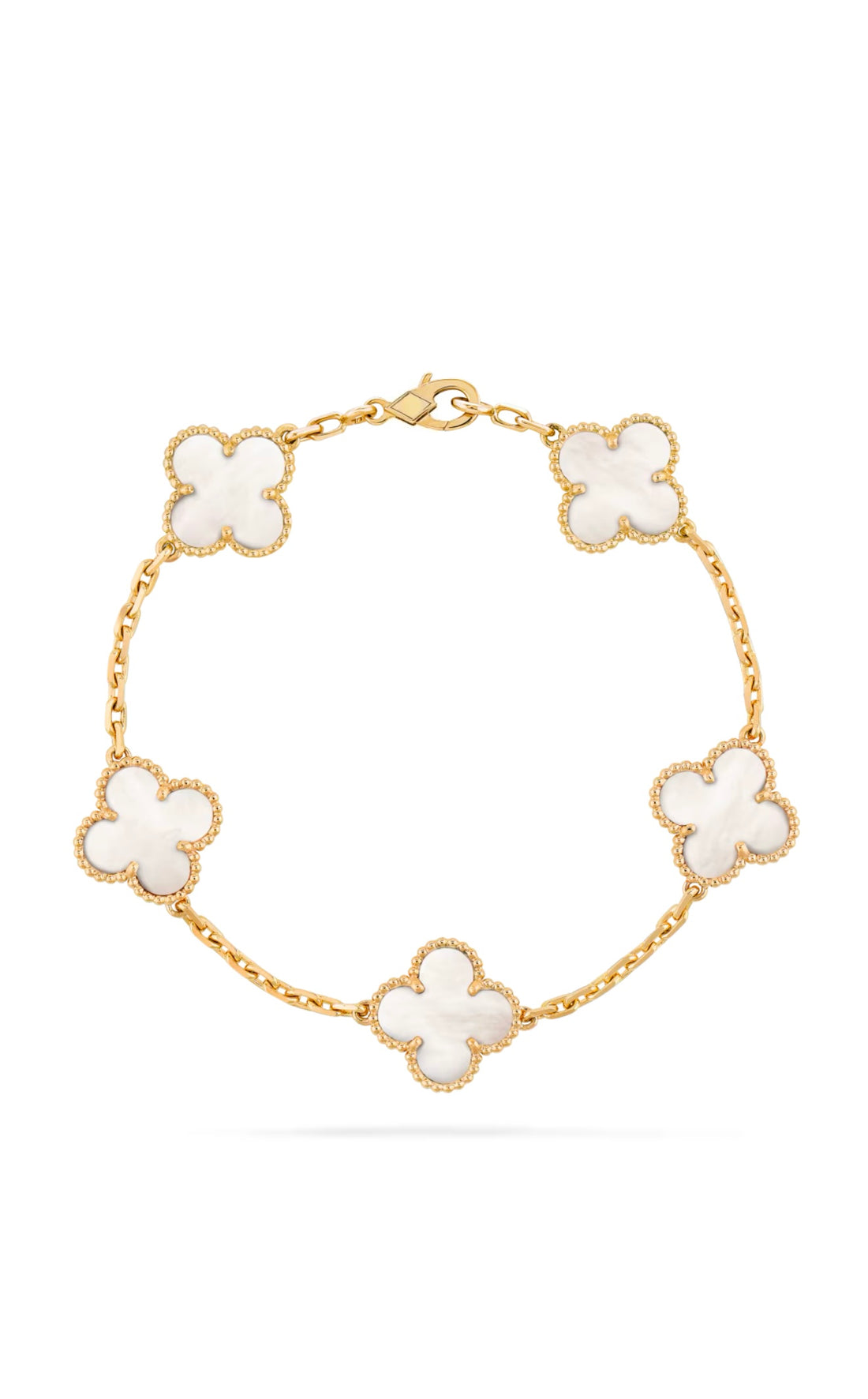 5 Clover Bracelet - Mother of pearl